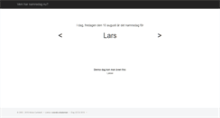 Desktop Screenshot of namnsdag.nu