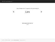 Tablet Screenshot of namnsdag.nu
